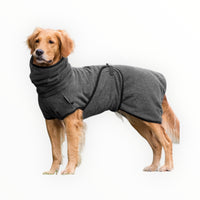 Dryup Cape Hundebademantel in dunkelgrau