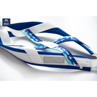 Blau Weisses Zuggeschirr auf weißem Hintergrund