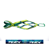 Grünes Zuggeschirr von Inua auf weißem Hintergrund