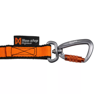 Hundeleine Nonstop Double Leash für 2 Hunde mit Ruckdämpfer Nahaufnahme ein einzelner karabiner