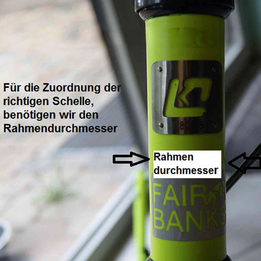 Bikeantenne abnehmbar mit verlängertem U-Bügel