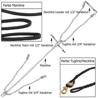 Gespannleine 4/6/8 Hunde PE Seil