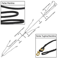 Gespannleine 4/6/8 Hunde PE Seil