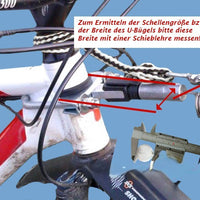 Bikeantenne abnehmbar mit verlängertem U-Bügel