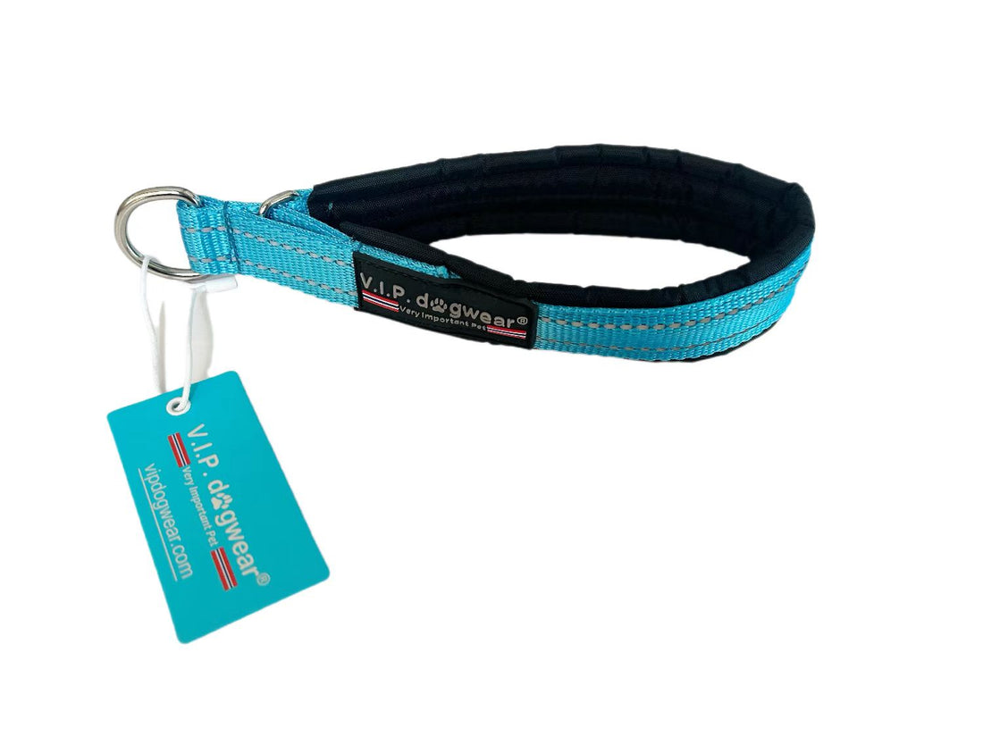 VIp Dogwear Zugstopphalsband in Türkis