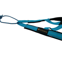 VIP Dogwear R-Back Zuggeschirr in Türkis Nahaufnahme vom Befestigungsband