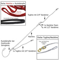 Zugleinenset 2-3 Hunde Dyneema