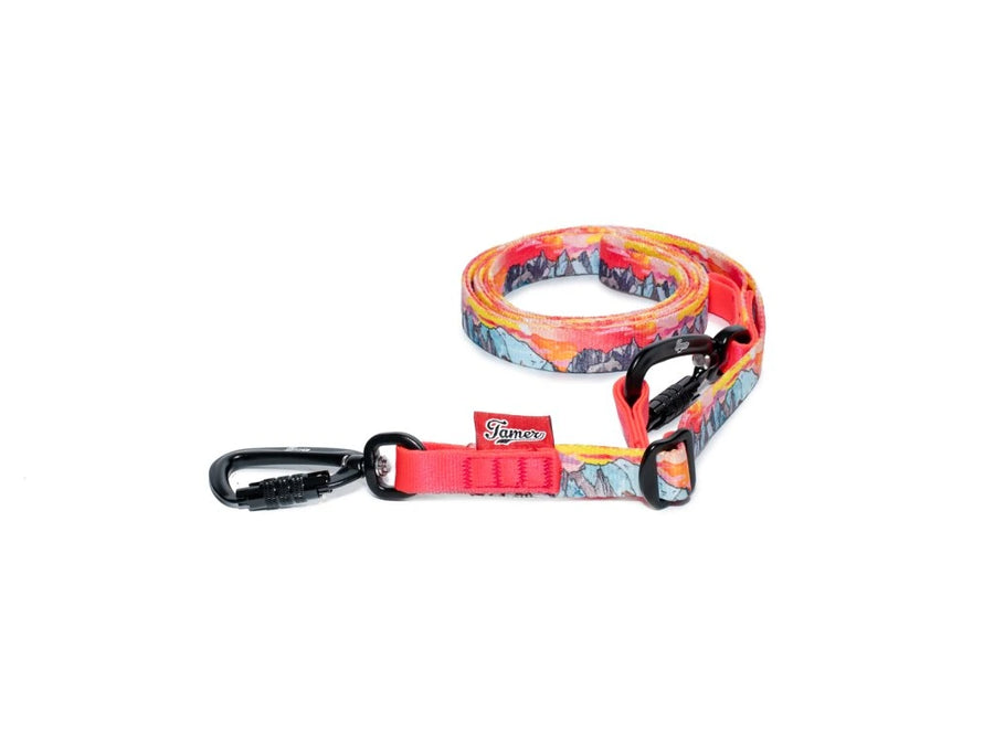 VARIO Gurtleine 2,5 m  stufenlos verstellbare Hundeleine mit  Sicherheitskarabinern  Pinewoodhuskys