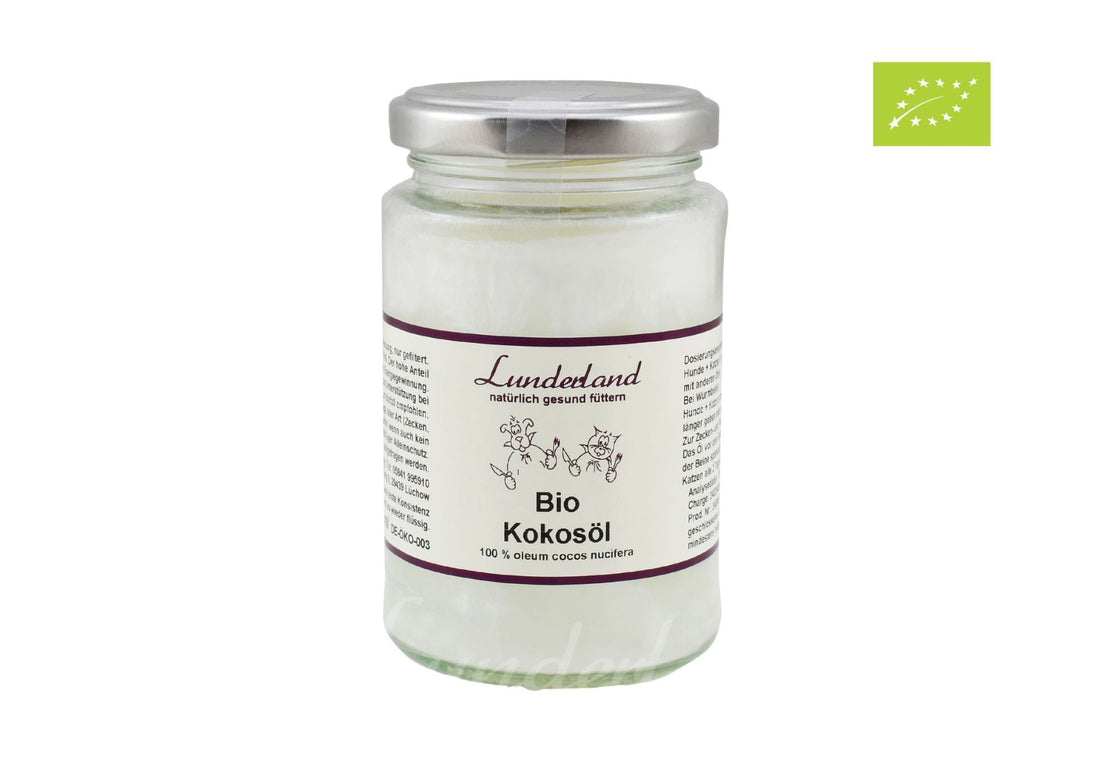 Lunderland Bio-Kokosöl – Natives Kokosöl für Hunde & Katzen