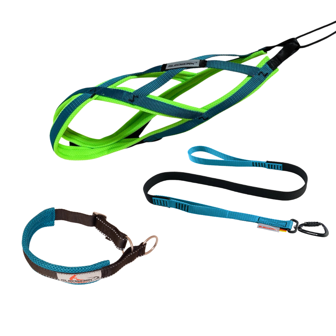 Sledwork Xback Active Mini Set | Zuggeschirr, Halsband & Zughundeleine