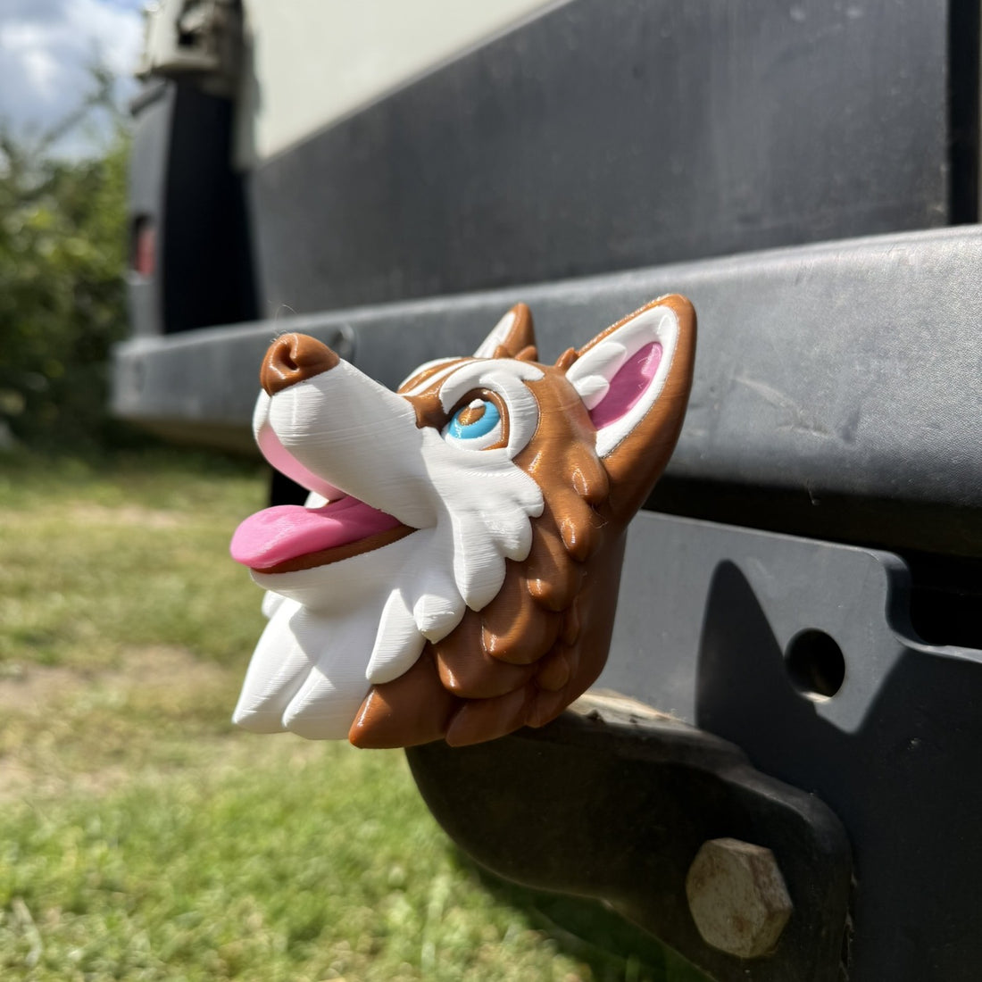 Husky Anhängerkupplungsabdeckung – Schutzkappe mit Husky-Kopf