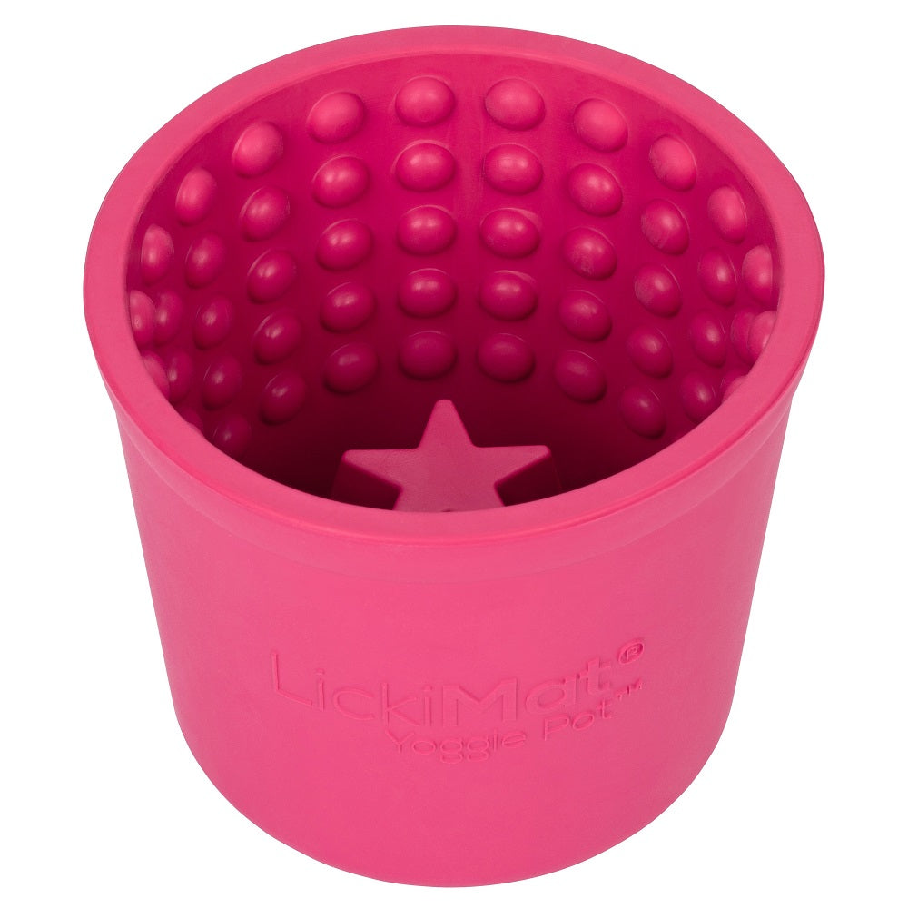 LickiMat® Yoggie Pot – Schlecknapf aus Naturkautschuk für langsames Fressen, Training & Beschäftigung