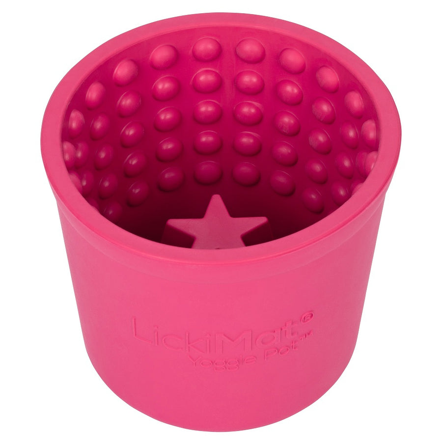 LickiMat® Yoggie Pot – Schlecknapf aus Naturkautschuk für langsames Fressen, Training & Beschäftigung