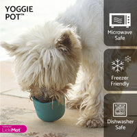 LickiMat® Yoggie Pot – Schlecknapf aus Naturkautschuk für langsames Fressen, Training & Beschäftigung