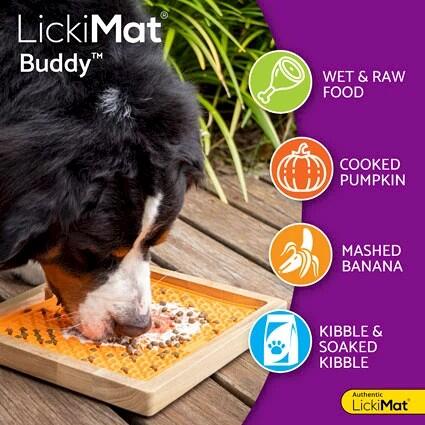 LickiMat Buddy – Schleckmatte für Hunde | Stressabbau, Zahnpflege & langsames Fressen