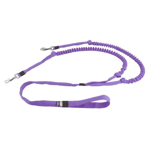 Bungee Leash Two Shock – Doppelleine mit 2 Ruckdämpfern für zwei Hunde