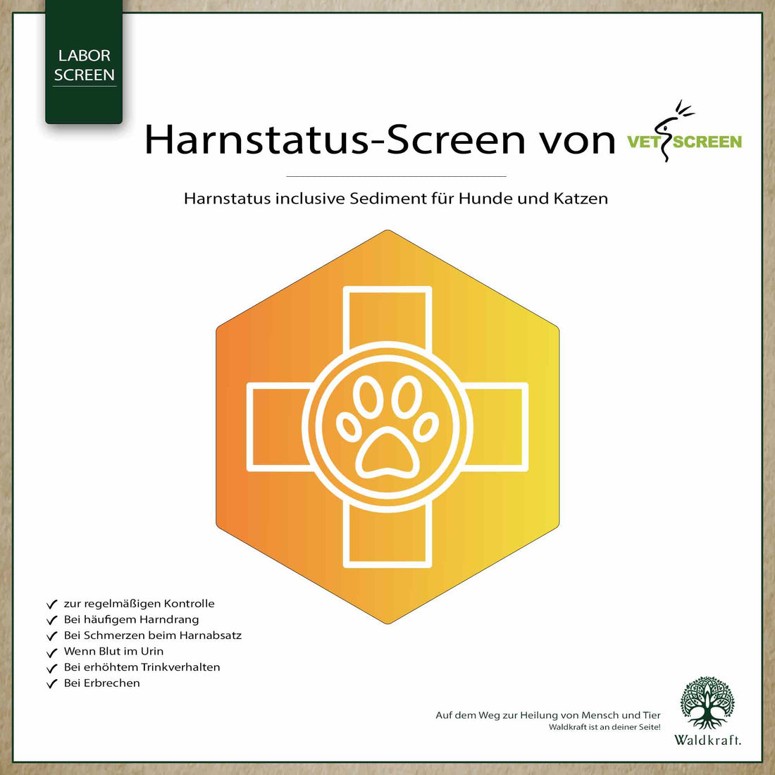 Harnstatus-Screen