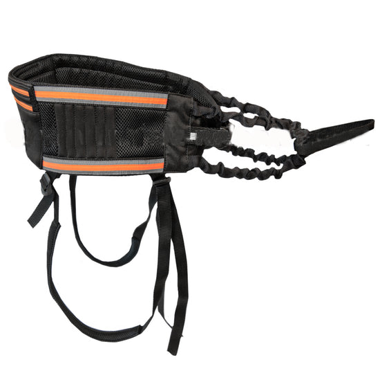 Canicross Compfort Laufgürtel in Schwarz Grau