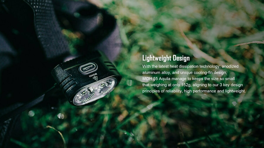 Magicshine MOH 55 Helm- Stirnlampe mit 4000 Lumen, 6.7Ah Powerbank